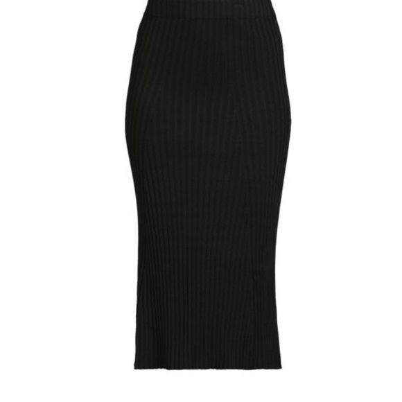 Solid &Striped The Yvette ribbed knit midi skirt size L - Picture 5 of 5